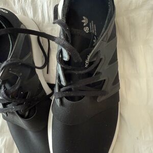 Adidas Black and Gray Athletic Shoes